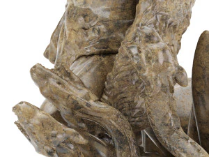 statua di Ercole che uccide l'idra di Lerna Modello 3D