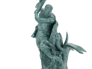 statue of hecules slying the lernaean hydra Modèle 3D