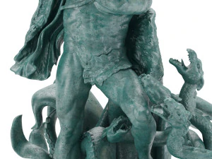 statua di Ercole che uccide l'idra di Lerna Modello 3D