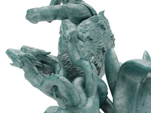 statue of hecules slying the lernaean hydra Modèle 3D
