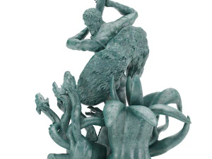 statua di Ercole che uccide l'idra di Lerna Modello 3D