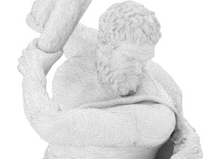 statue of hecules slying the lernaean hydra Modèle 3D