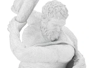 statua di Ercole che uccide l'idra di Lerna Modello 3D