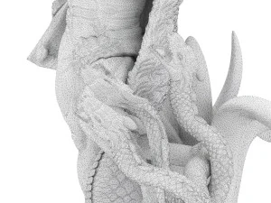 statua di Ercole che uccide l'idra di Lerna Modello 3D