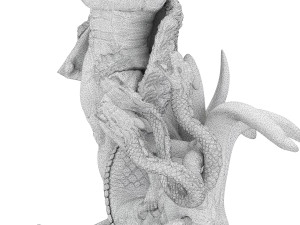 statue of hecules slying the lernaean hydra Modèle 3D
