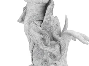 statua di Ercole che uccide l'idra di Lerna Modello 3D