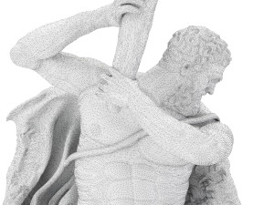 statue of hecules slying the lernaean hydra Modèle 3D