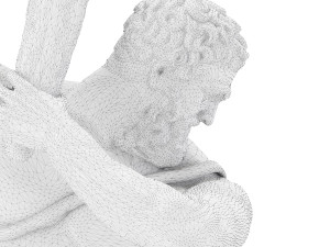 statue of hecules slying the lernaean hydra Modèle 3D