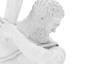 statua di Ercole che uccide l'idra di Lerna Modello 3D
