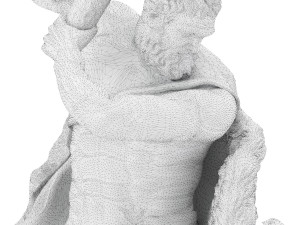 statue of hecules slying the lernaean hydra Modèle 3D