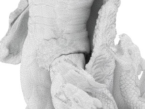 statue of hecules slying the lernaean hydra Modèle 3D