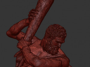 statue of hecules slying the lernaean hydra Modèle 3D