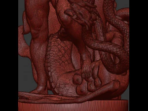 statua di Ercole che uccide l'idra di Lerna Modello 3D