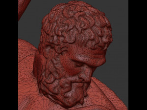 statue of hecules slying the lernaean hydra Modèle 3D