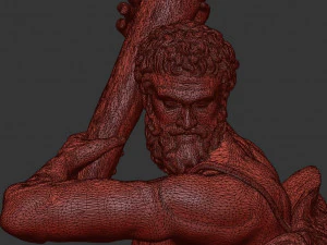 statua di Ercole che uccide l'idra di Lerna Modello 3D