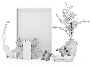 装飾セット30 3Dモデル