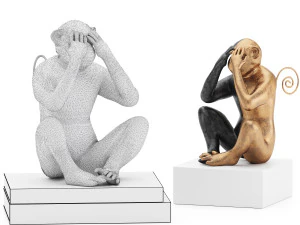 monkey decor 3D Model