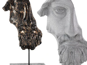 scultura statua in resina waraji Modello 3D