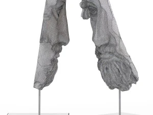 scultura statua in resina waraji Modello 3D