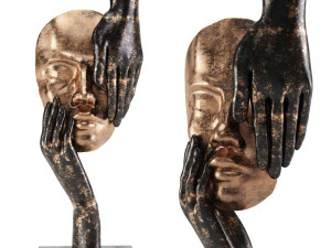 decor people sculpture 3D Model