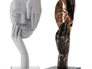 decor people sculpture 3D Model