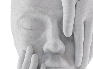 decor people sculpture 3D Model
