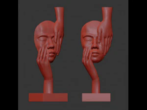 decor people sculpture 3D Model