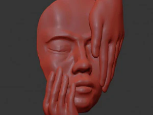 decor people sculpture 3D Model