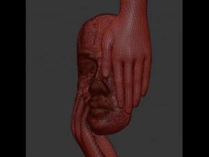 decor people sculpture 3D Model
