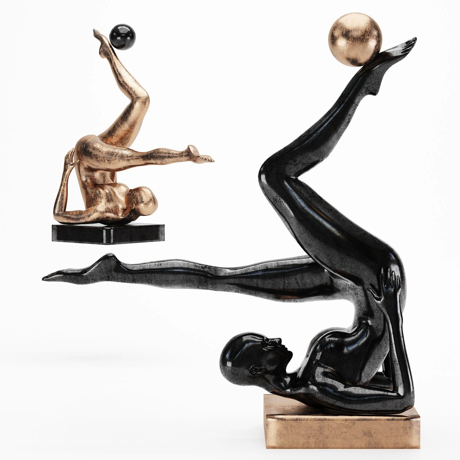 decor people sculpture set36 3D Model .c4d .max .obj .3ds .fbx .stl .blend 