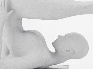 decor people sculpture set36 3D Model