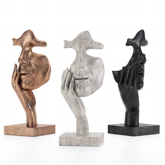 decor sculpture set37 3D Модель .c4d .max .obj .3ds .fbx .stl .blend 