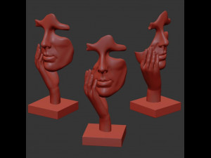 decor sculpture set37 3D Модель