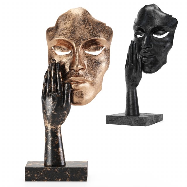 decor sculpture set38 Model 3D .c4d .max .obj .3ds .fbx .stl .blend 