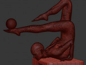 set di persone con sculture decorative39 Modello 3D