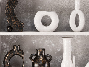 decor vase set42 3D Model