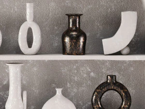 decor vase set42 3D Model
