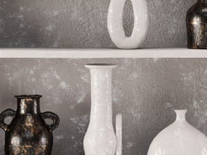 decor vase set42 3D Model