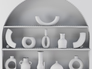 decor vase set42 3D Model