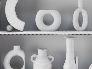 decor vase set42 3D Model