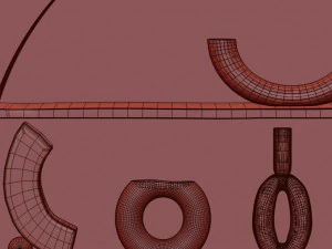 decor vase set42 3D Model
