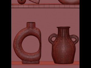 decor vase set42 3D Model