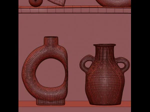 decor vase set42 3D Model