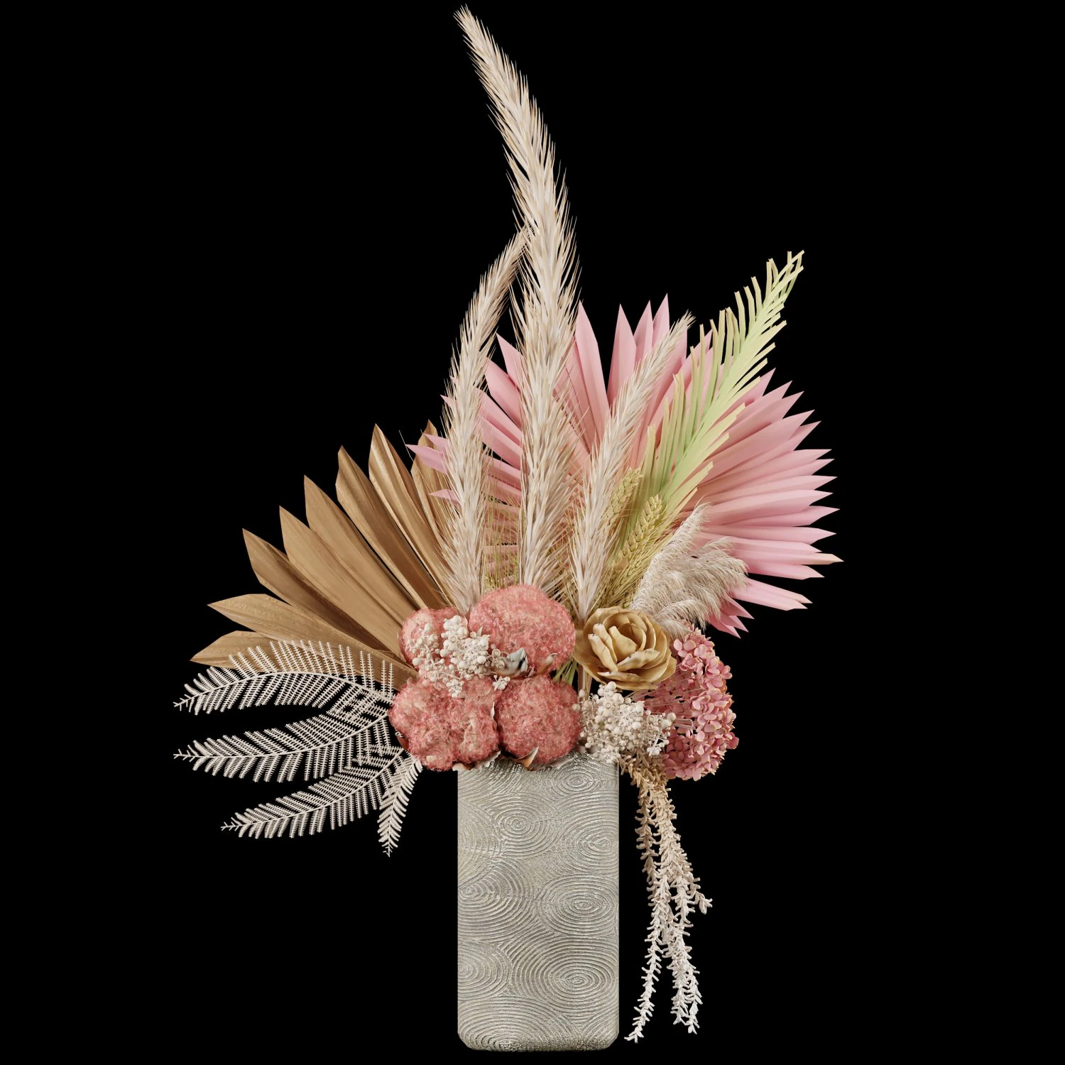 Dry-flowers s 3D Model .c4d .max .obj .3ds .fbx .stl .blend 