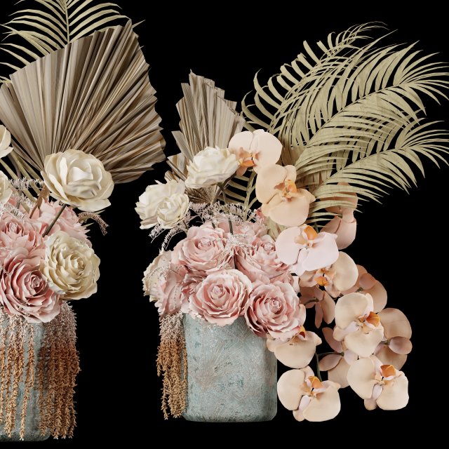 Dry-flowers s Modelo 3D .c4d .max .obj .3ds .fbx .stl .blend 