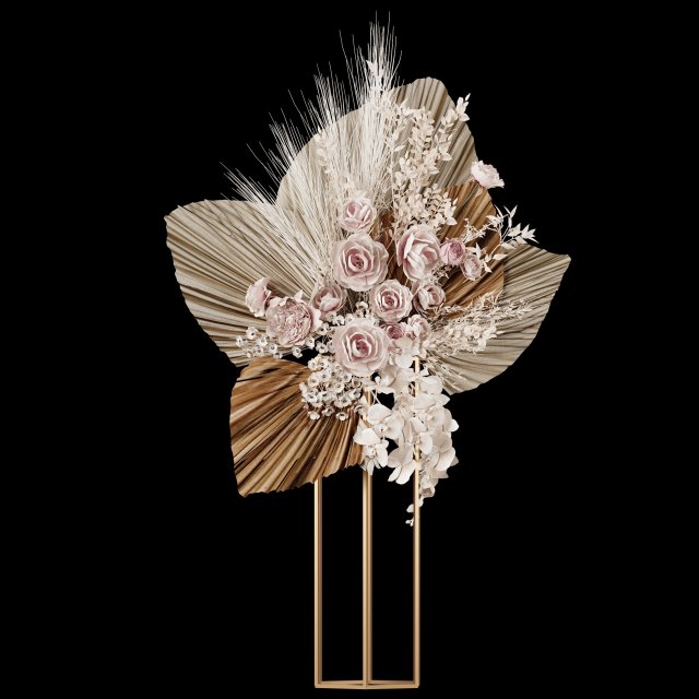 Dry-flowers s 3D Model .c4d .max .obj .3ds .fbx .stl .blend 