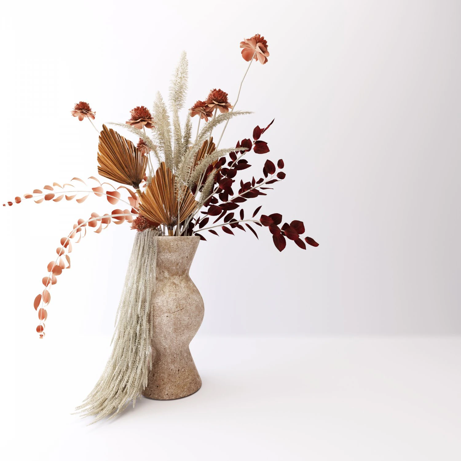 Dried flower s 3D Model .c4d .max .obj .3ds .fbx .stl .blend 