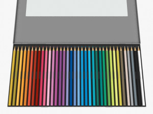 colored pencils box set Modèle 3D