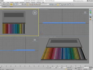 색연필 상자 세트 3D 모델