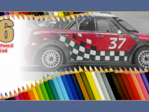 색연필 상자 세트 3D 모델